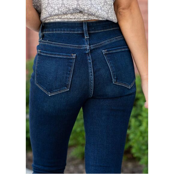 Vervet by Flying Monkey Haylie High Rise Skinny Dark Wash Size 27 - Picture 2 of 6